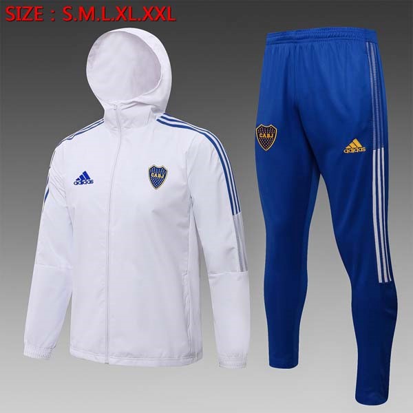 Rompevientos Boca Juniors Conjunto Completo 2022 Blanco Azul